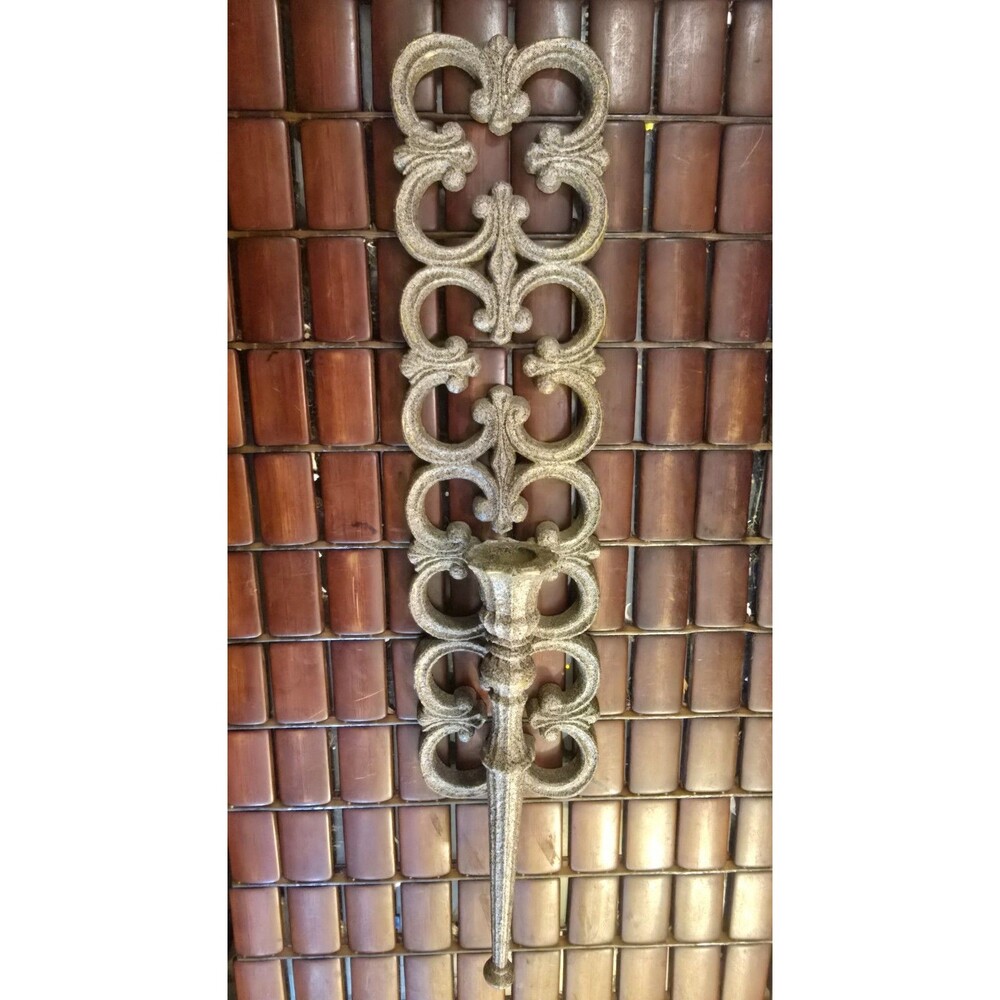 Ornate Gothic Wall Sconce Candle Holder Vintage 1967 DART #4027 18"x4"x2.5"